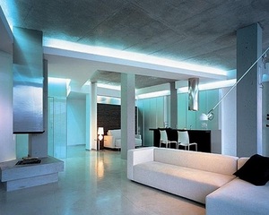 Помещение в стиле хай-тек